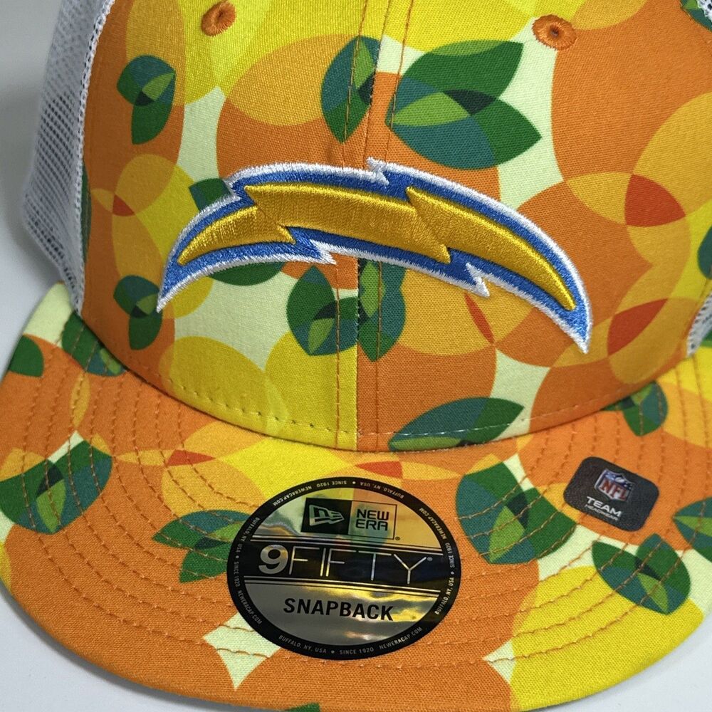New Era Orange Los Angeles Chargers Citrus 9Fifty Trucker Snapback Hat NFL